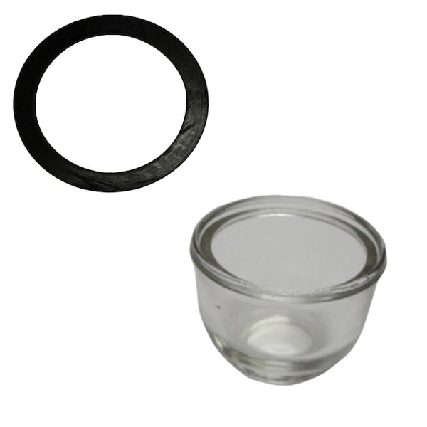 Aic Replacement Parts NAA9160A 9N9162 Rubber Gasket & Fuel Sediment Glass Bowl Fits Ford 2N 8N 9N NAA FSH10-0010BWLGSKT - main